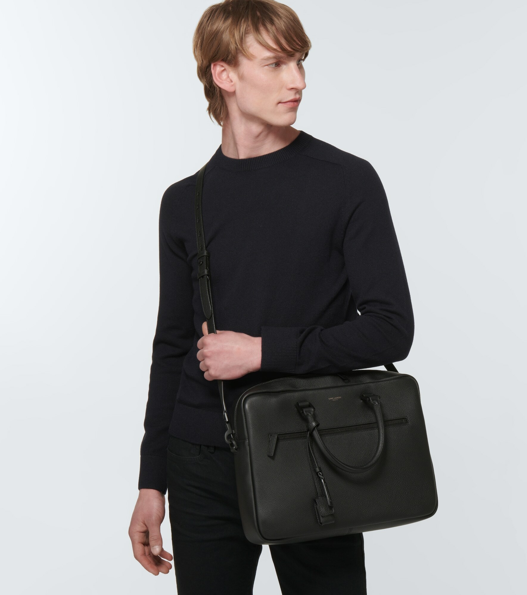 Saint Laurent - Sac de Jour leather briefcase Saint Laurent