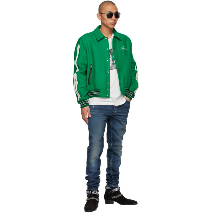 varsity jacket bones green