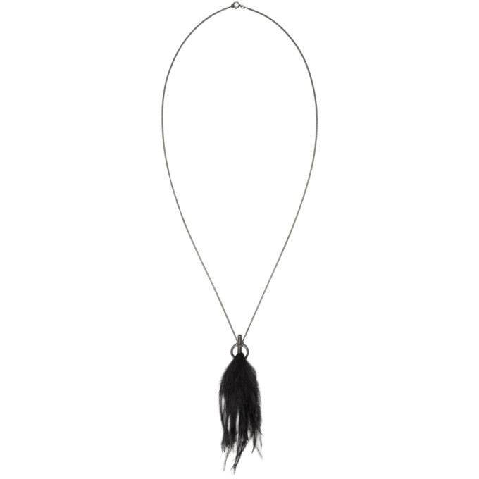 ostrich feather necklace