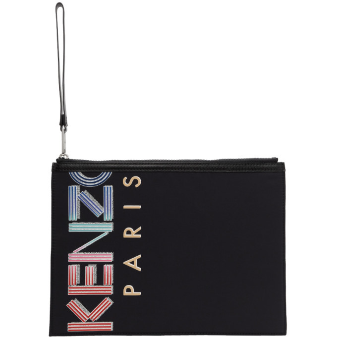 Kenzo Black Large Crew Pouch Kenzo