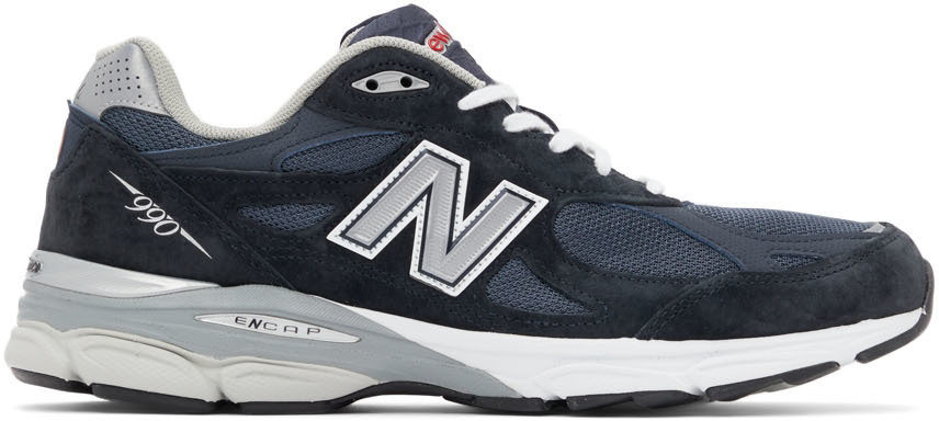 New Balance Navy Made In US 990v2 Sneakers