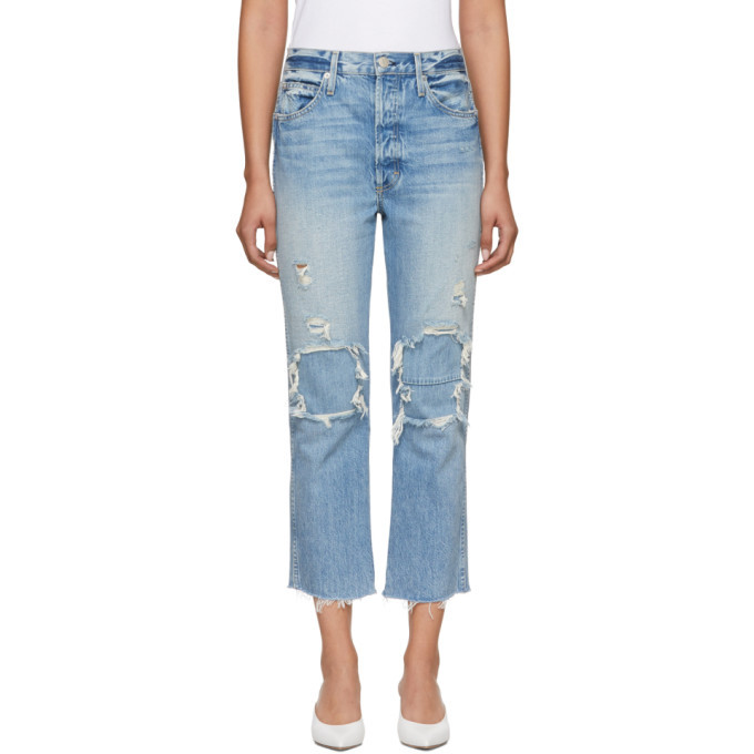 High-Rise Loverboy Patch Repair Jeans Amo