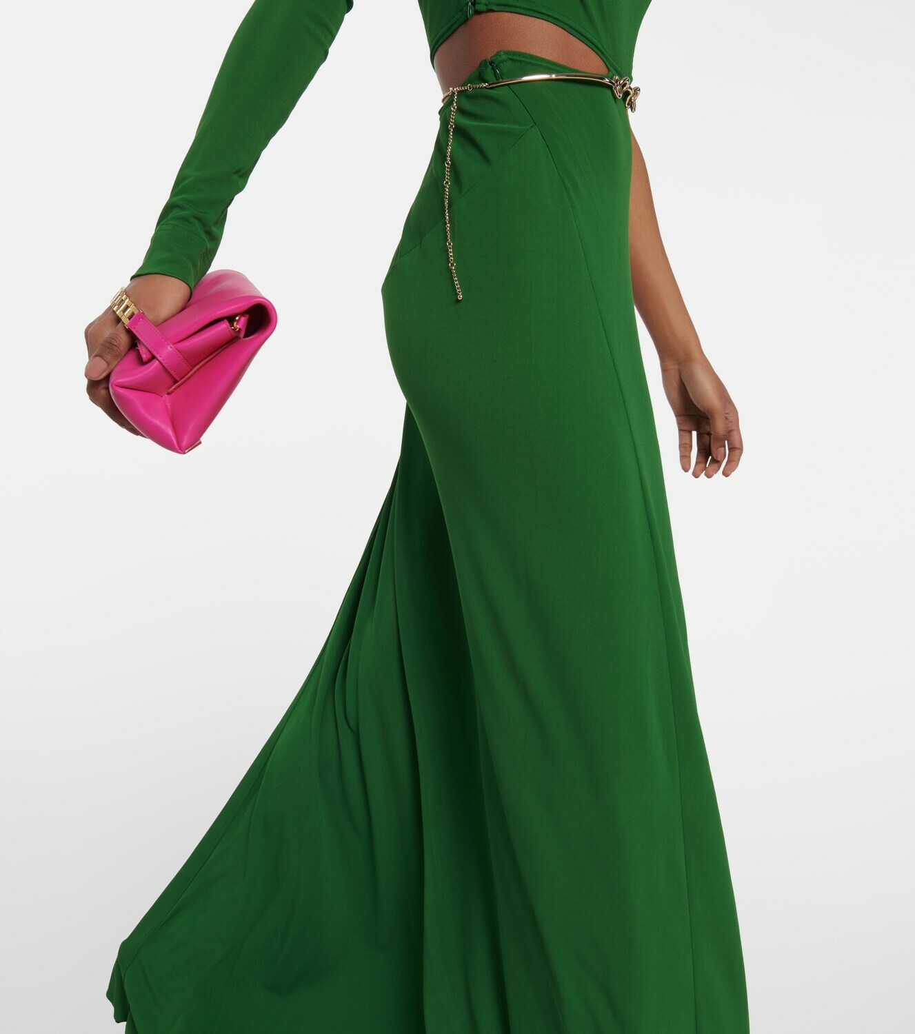 Victoria Beckham Oneshoulder cutout jersey gown Victoria Beckham