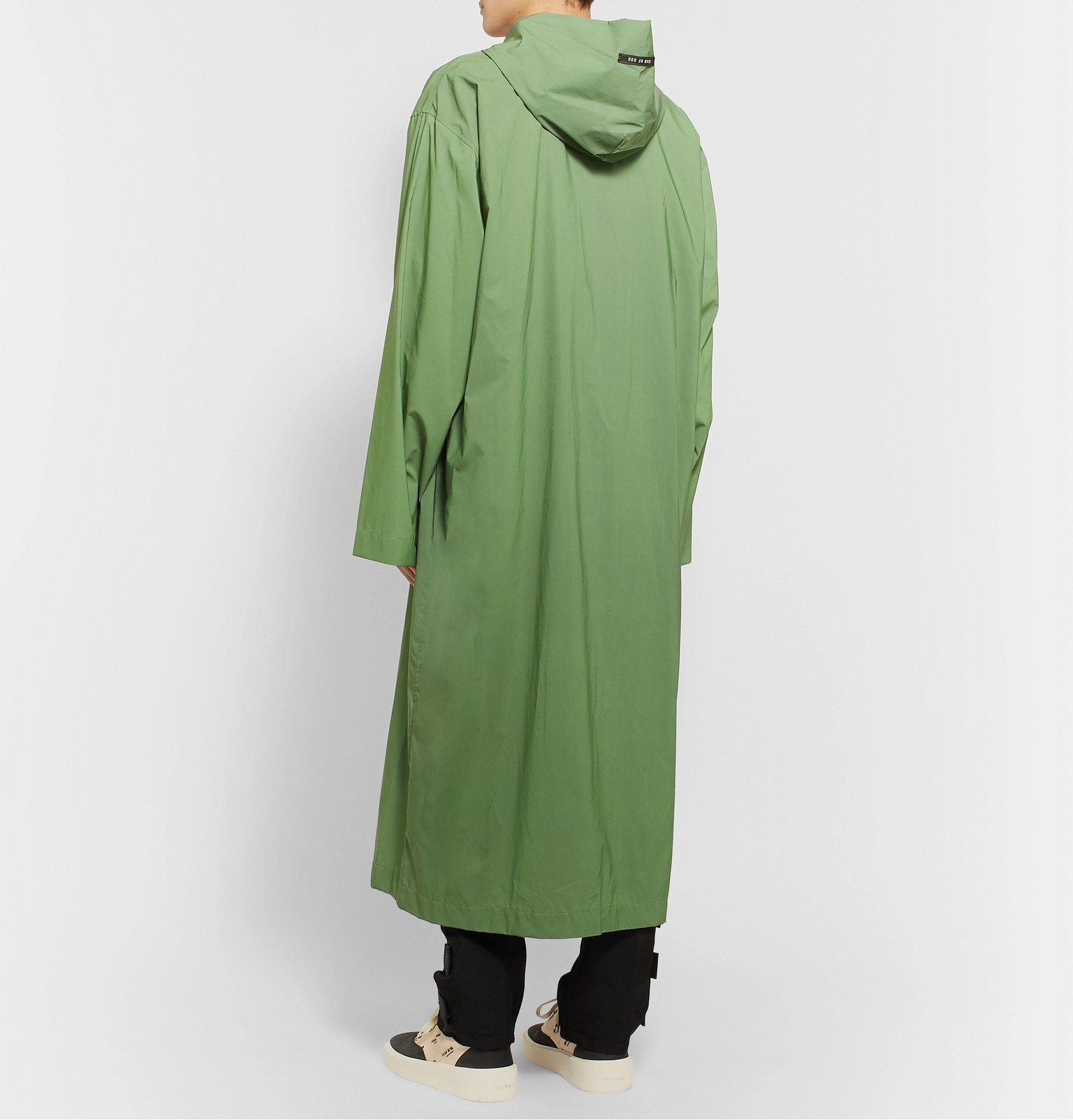 Fear of God - Reflective Nylon Hooded Raincoat - Green Fear Of God