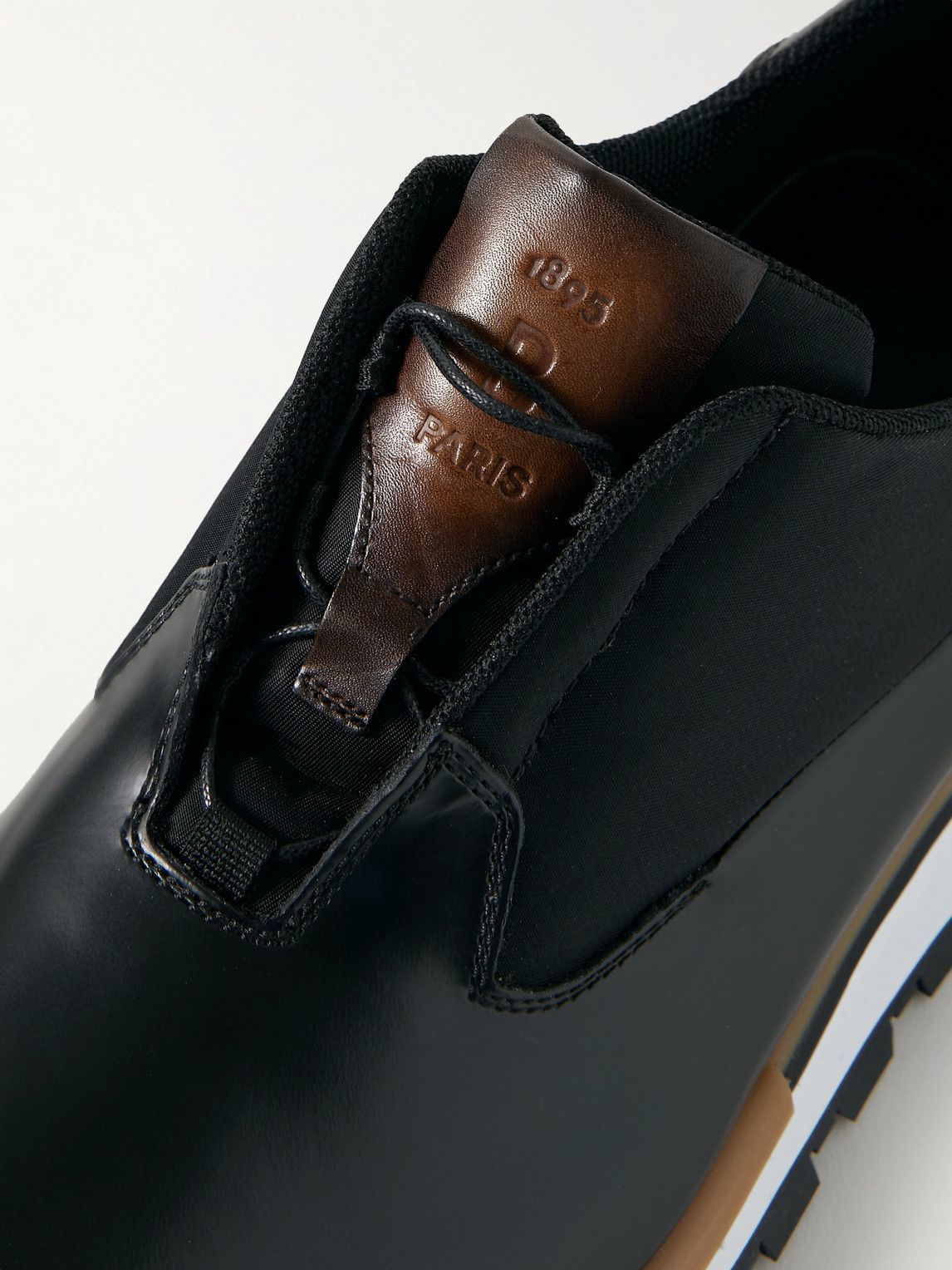 Berluti - Fast Track Tornio Leather and Shell Sneakers - Black Berluti