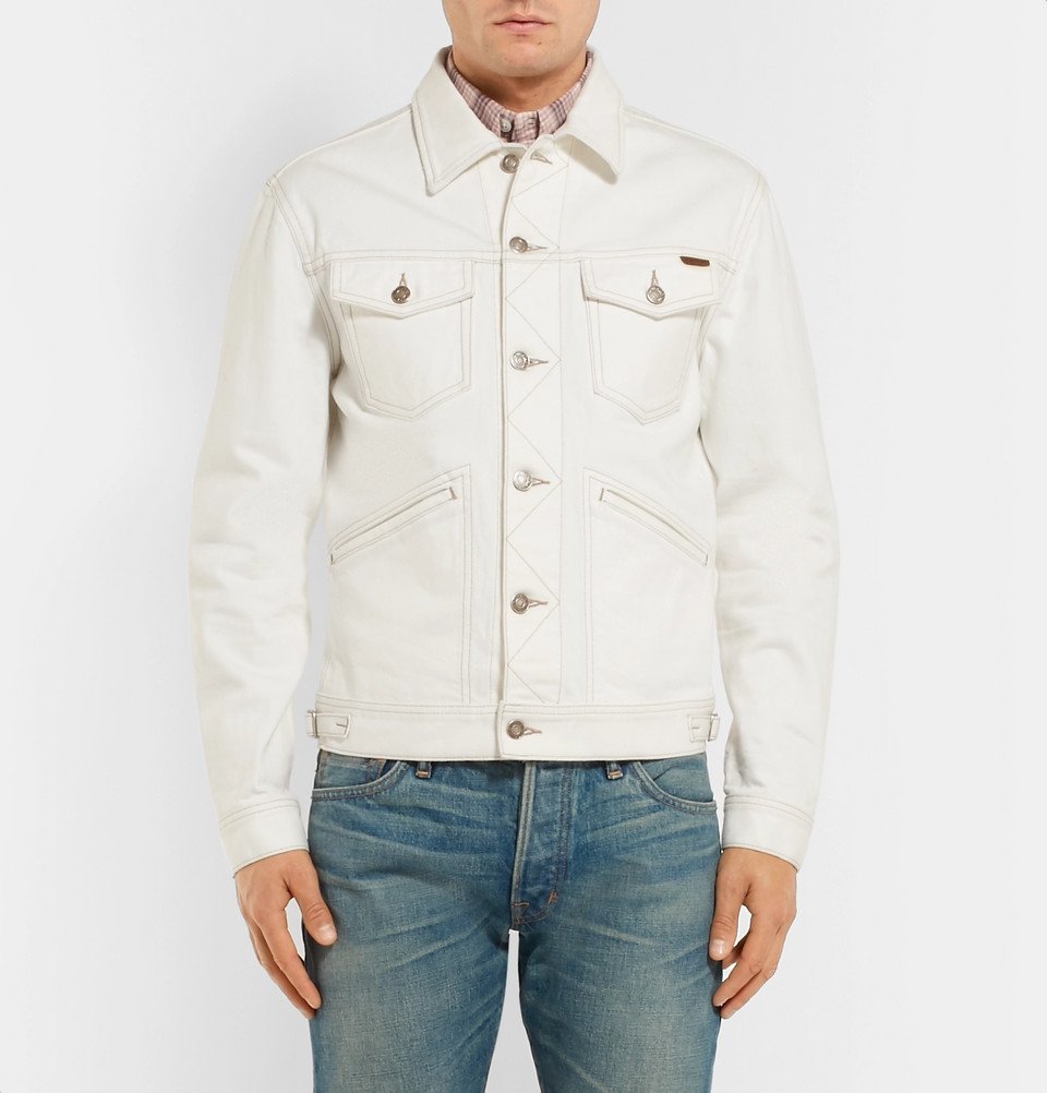 TOM FORD - Denim Jacket - Men - Off-white TOM FORD