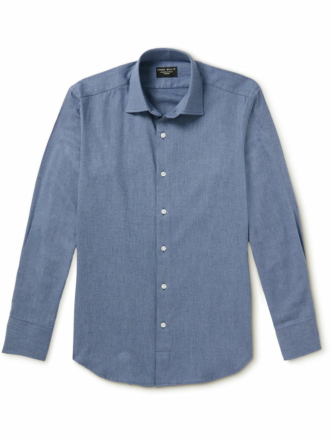 Emma Willis - Slim-Fit Brushed Denim Shirt - Blue Emma Willis