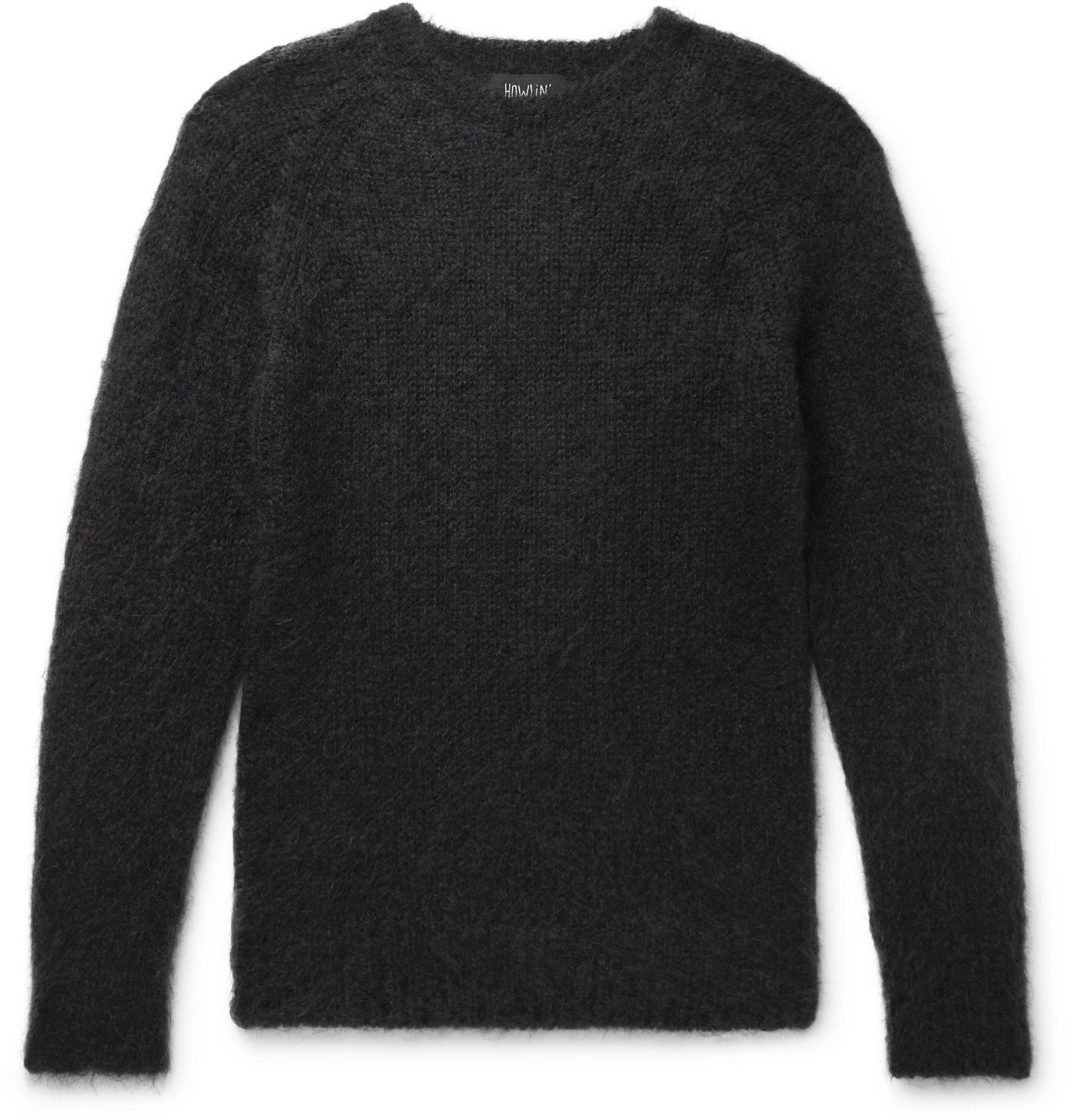 Howlin' - Secret Lover Slim-Fit Mohair-Blend Sweater - Black Howlin' by ...