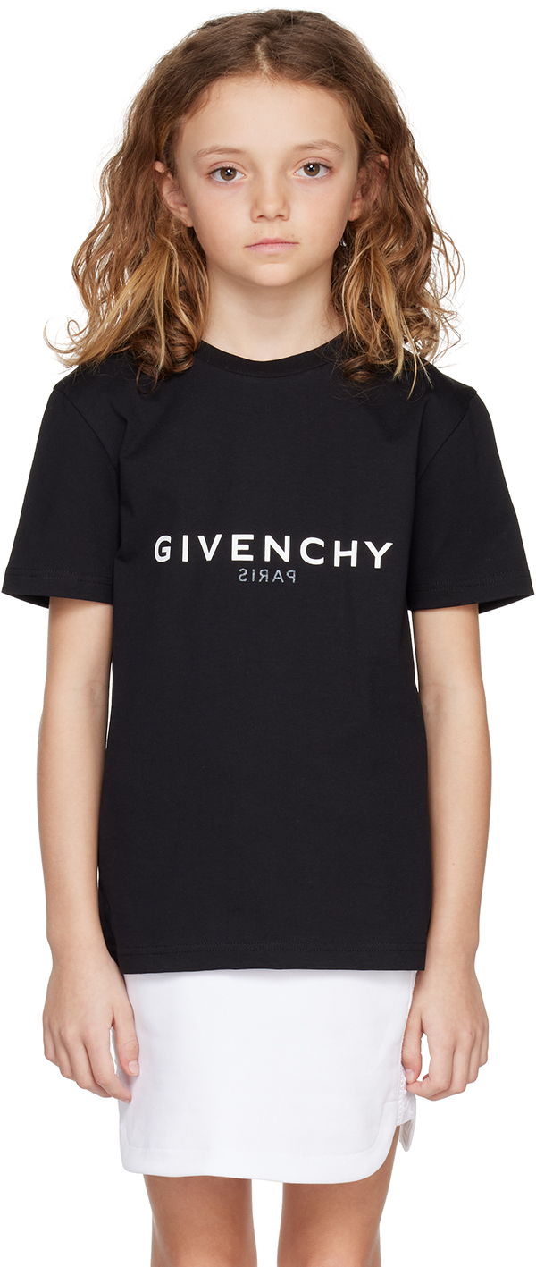 Givenchy Kids Black Printed T-Shirt Givenchy