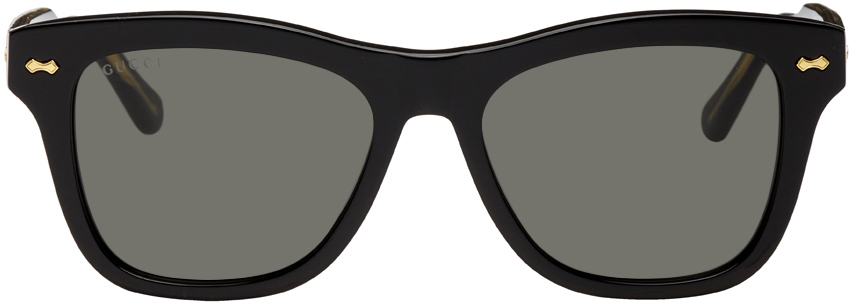 gucci sunglasses black and gold