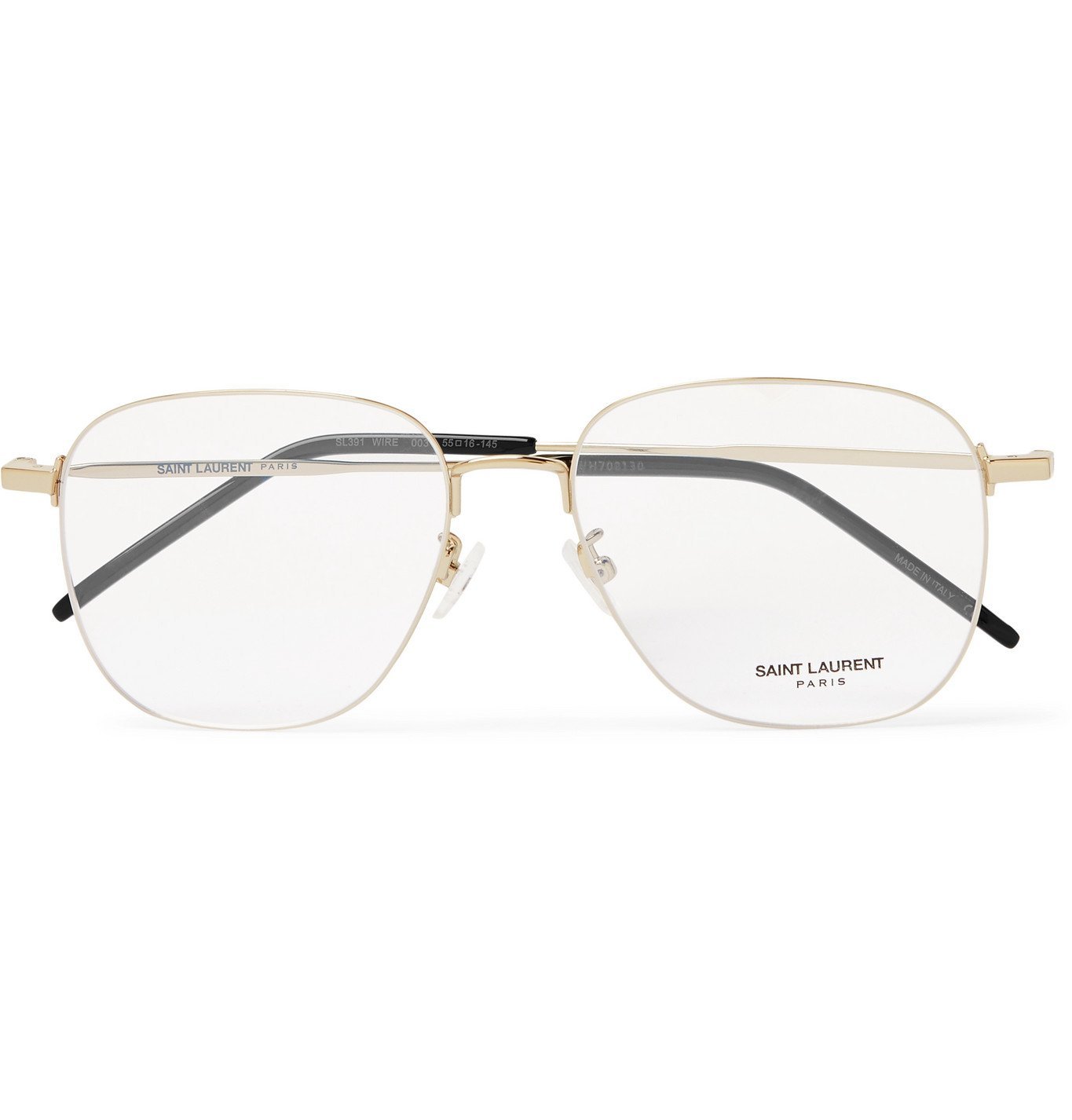 SAINT LAURENT - Round-Frame Gold-Tone Optical Glasses - Gold Saint Laurent