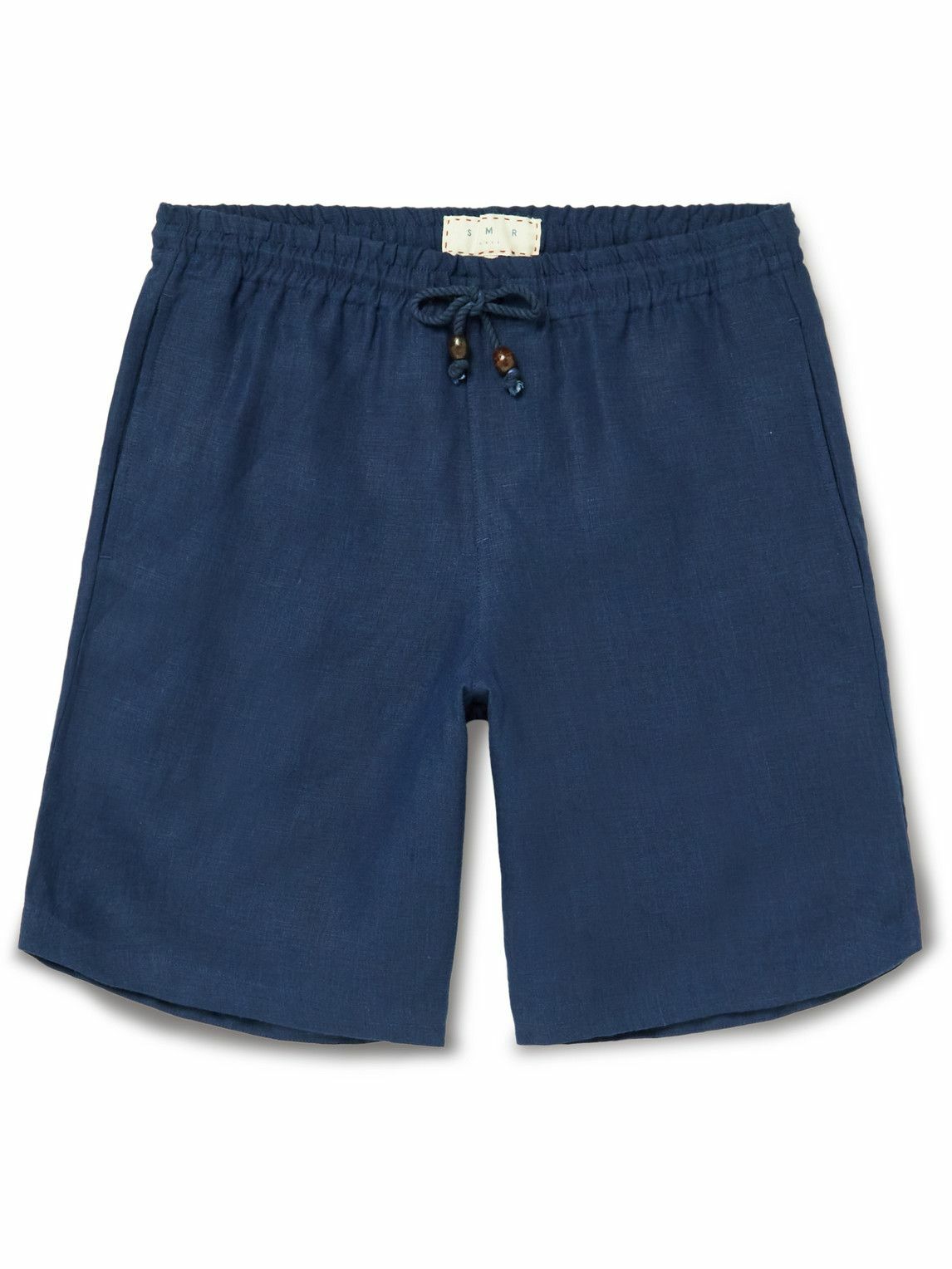 Photo: SMR Days - Linen Drawstring Shorts - Blue