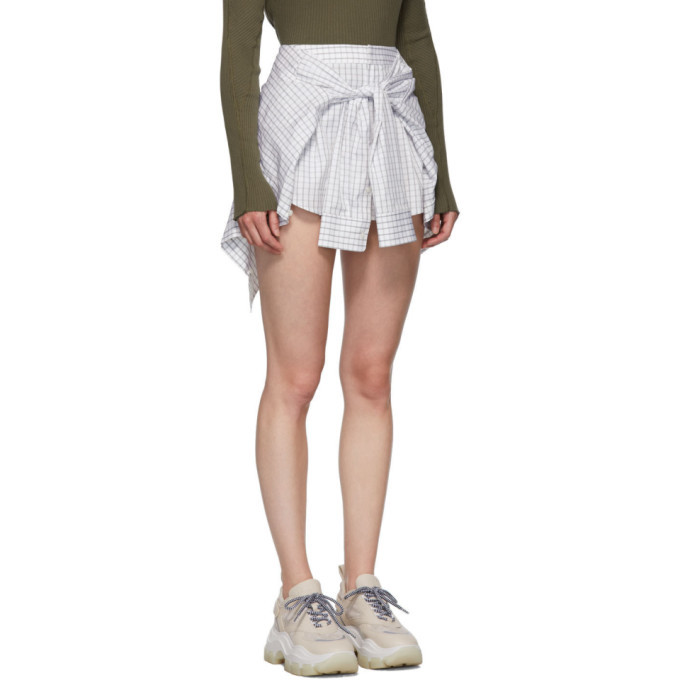 tie front skort