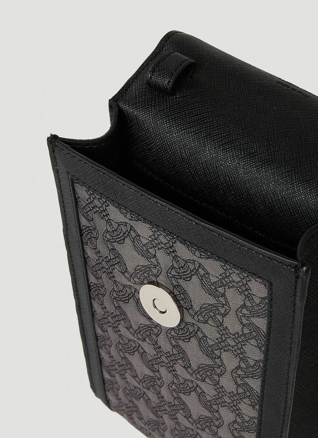 Re-Jacquard Orborama Phone Crossbody Bag in Black Vivienne Westwood