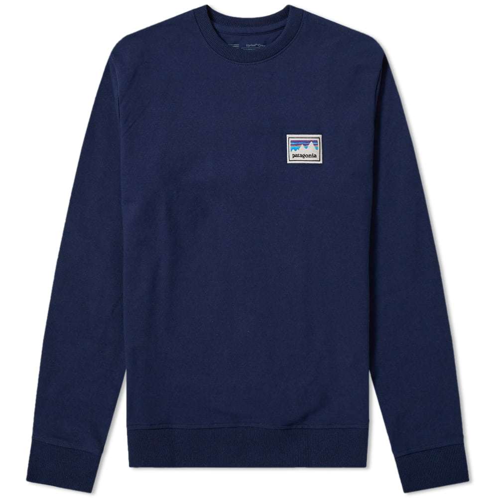 patagonia shop sticker patch uprisal crew