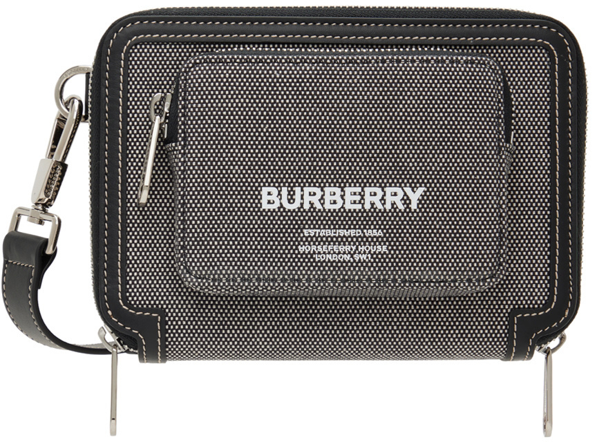 Photo: Burberry Black & White 'Horseferry' Messenger Bag