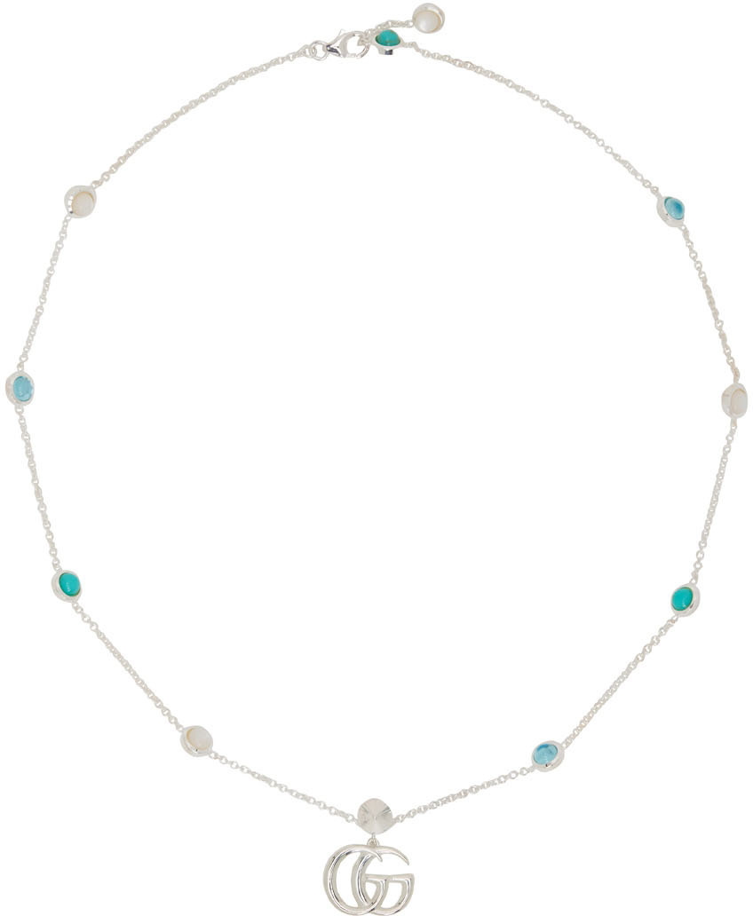 Gucci Silver Double G Necklace Gucci