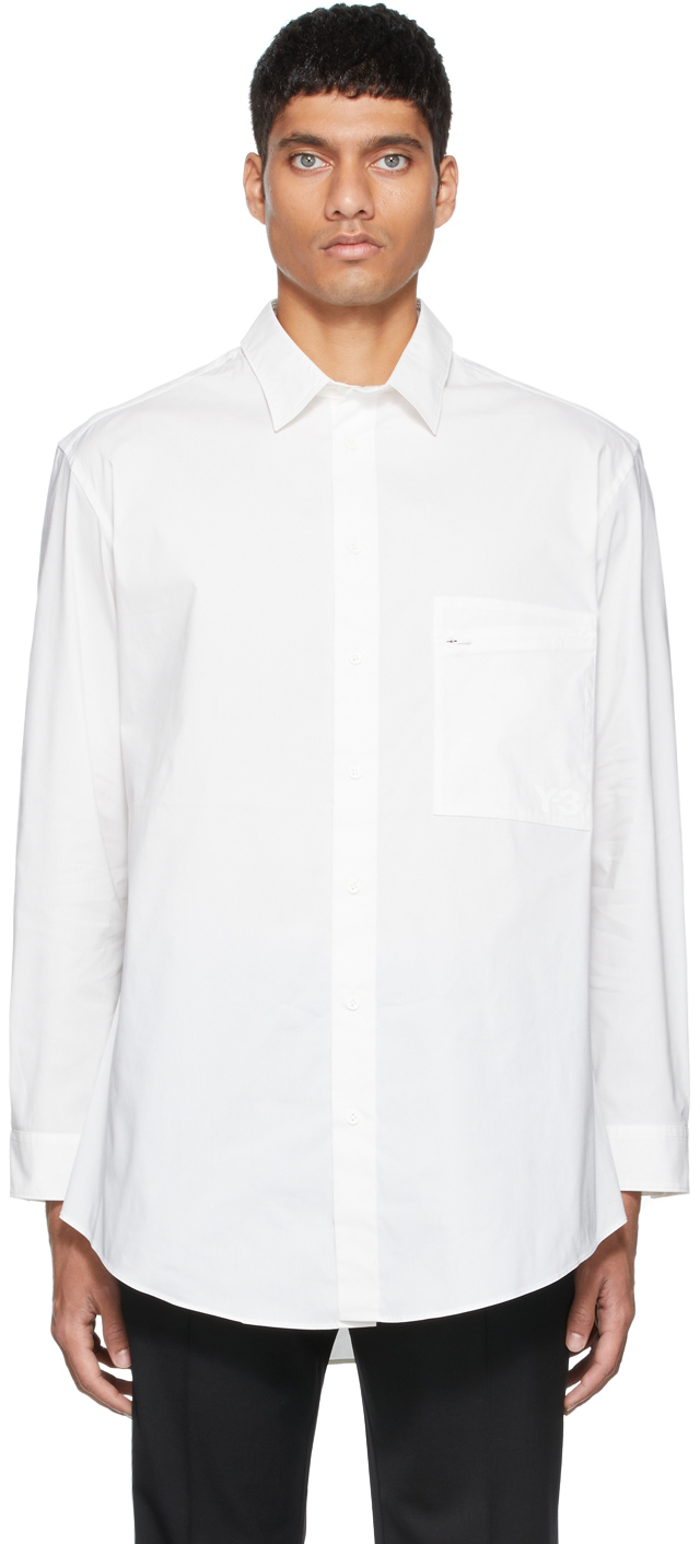 Y-3 White Classic Chest Logo Shirt Y-3