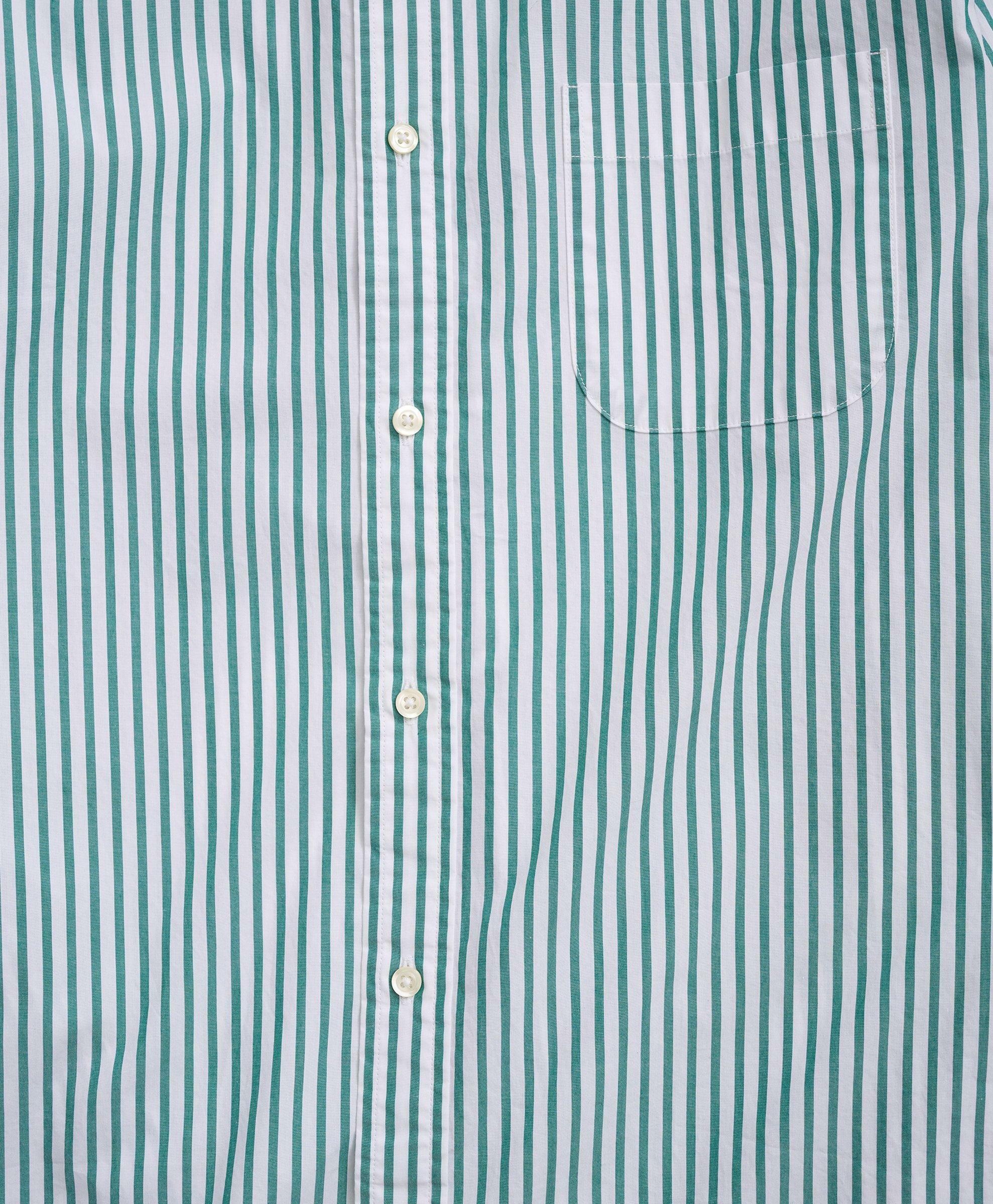 Brooks Brothers Men's Big & Tall Friday Shirt, Poplin Bengal Stripe | Green