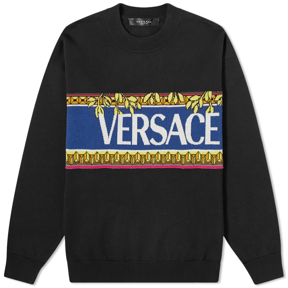 Versace Logo Crew Knit Versace
