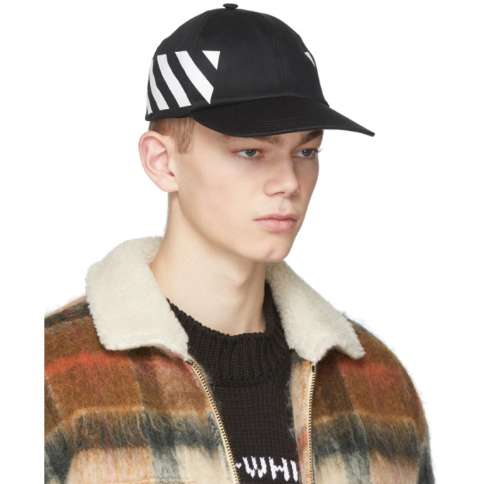 off white diag baseball cap