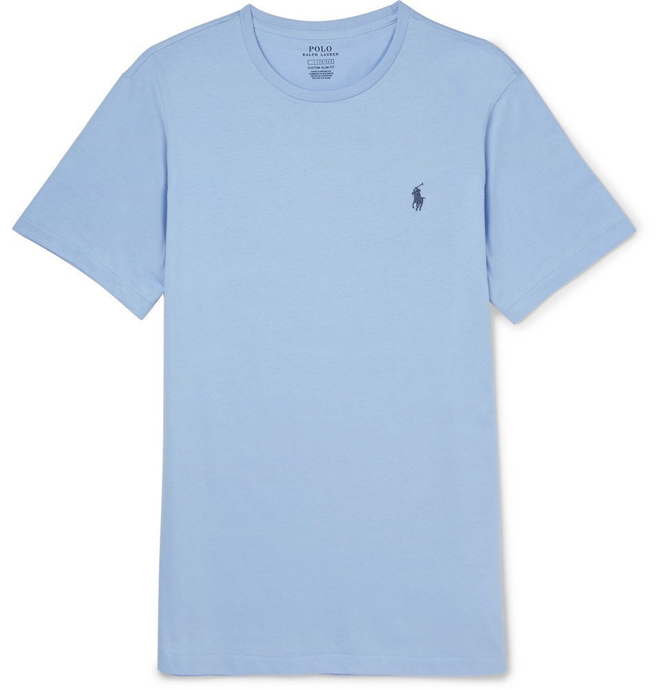 Polo Ralph Lauren - Cotton-Jersey T-Shirt - Men - Light blue Polo Ralph  Lauren