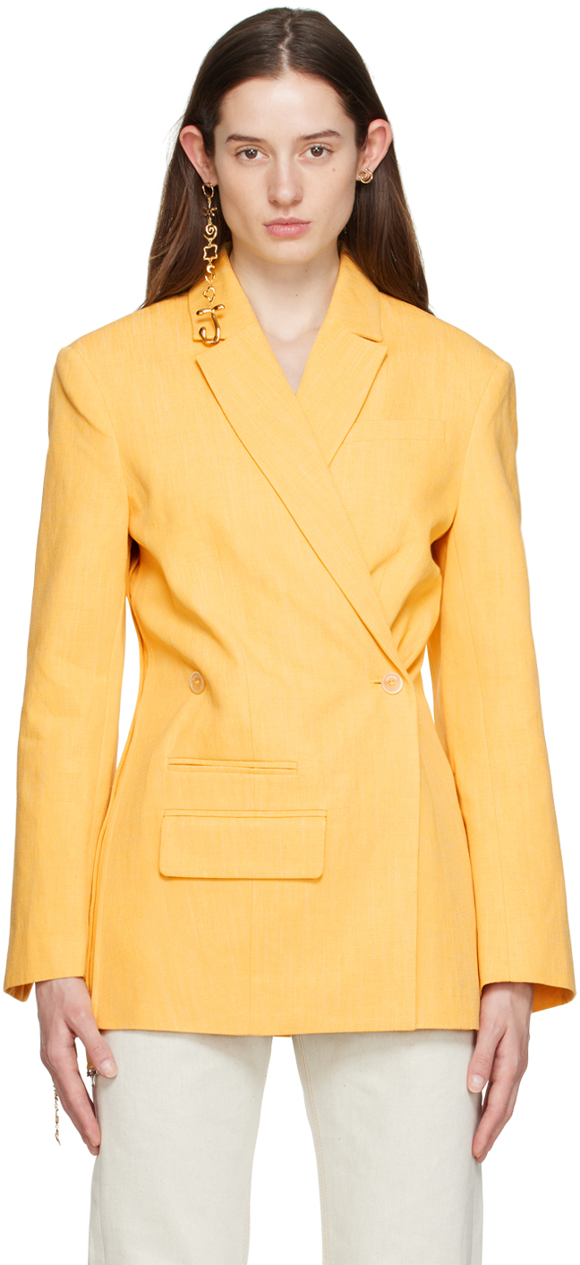 Jacquemus Yellow 'La Veste Tibau' Blazer Jacquemus