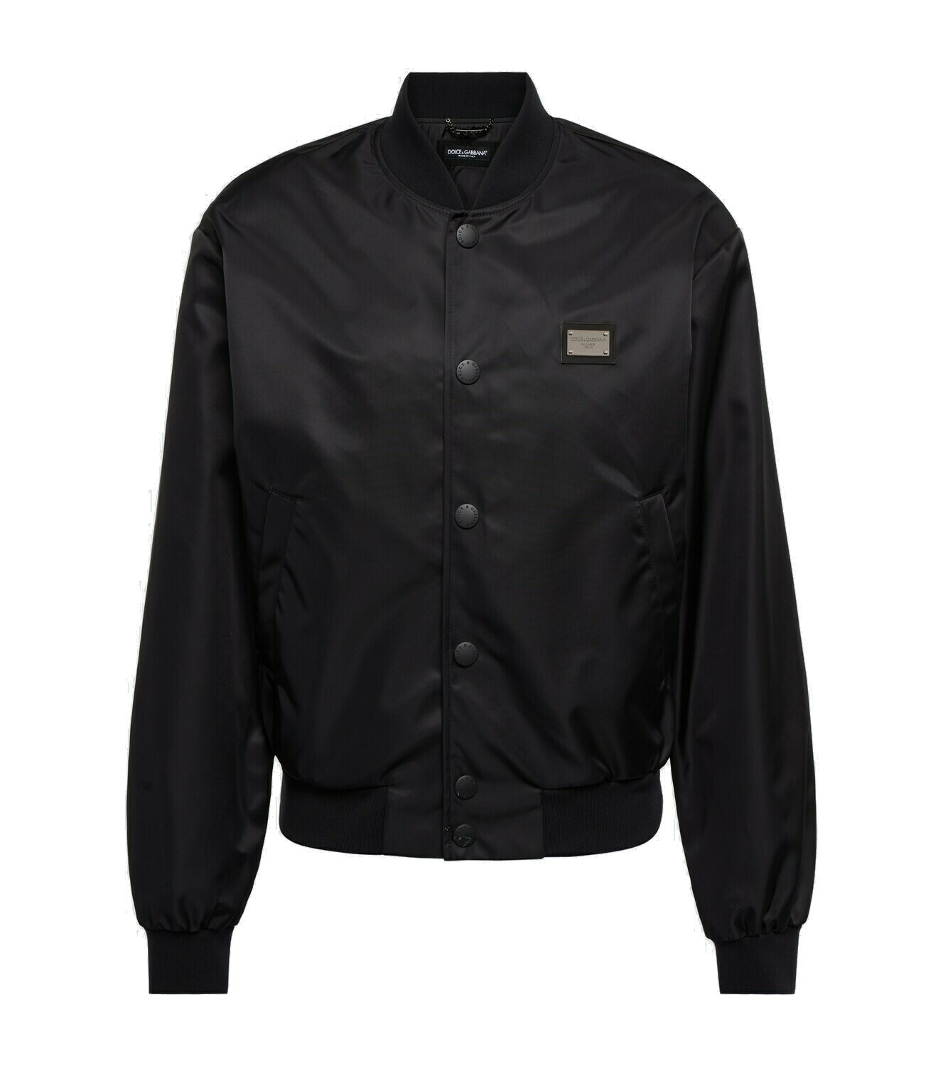 Dolce & Gabbana White DG Logo Polyester Jersey Bomber Jacket main image 1