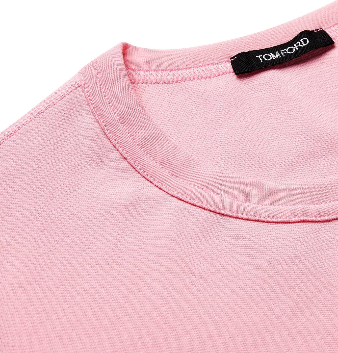 TOM FORD - Slim-Fit Mélange Stretch-Cotton Jersey T-Shirt - Pink TOM FORD