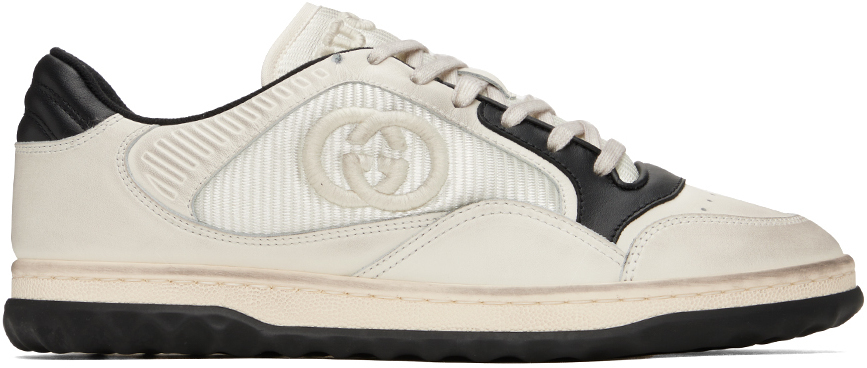 GG MAC80 TRAINER CREAMY WHITE AND BLACK CALFSKIN