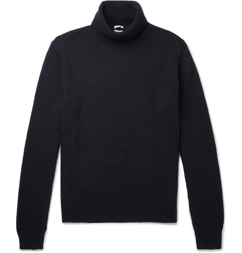 Massimo Alba - Watercolour-Dyed Cashmere Rollneck Sweater - Men - Navy ...