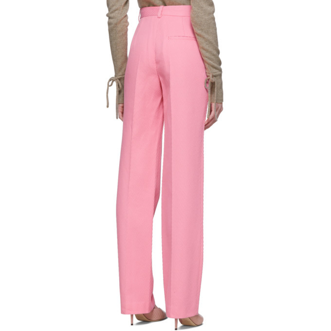 Victoria Beckham Pink High-Waisted Slim 