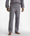 Brooks Brothers Men's Double-Plaid Pajamas | Navy