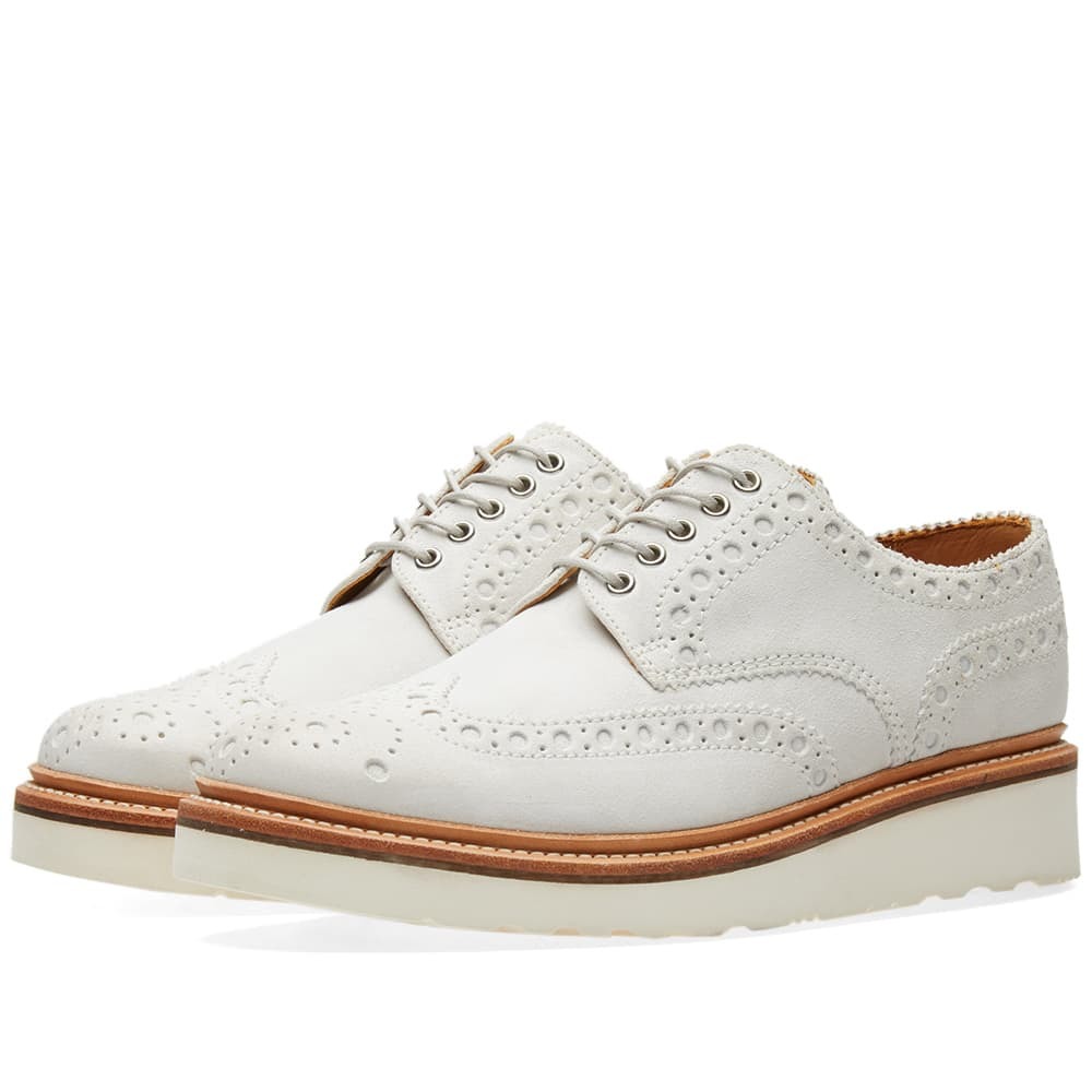 grenson white brogues