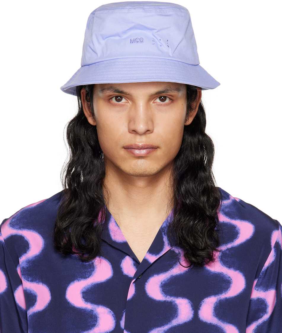 MCQ Blue IC0 Bucket Hat McQ Alexander McQueen