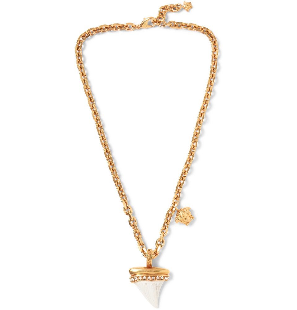 Shark Tooth Necklace - Gold Versace