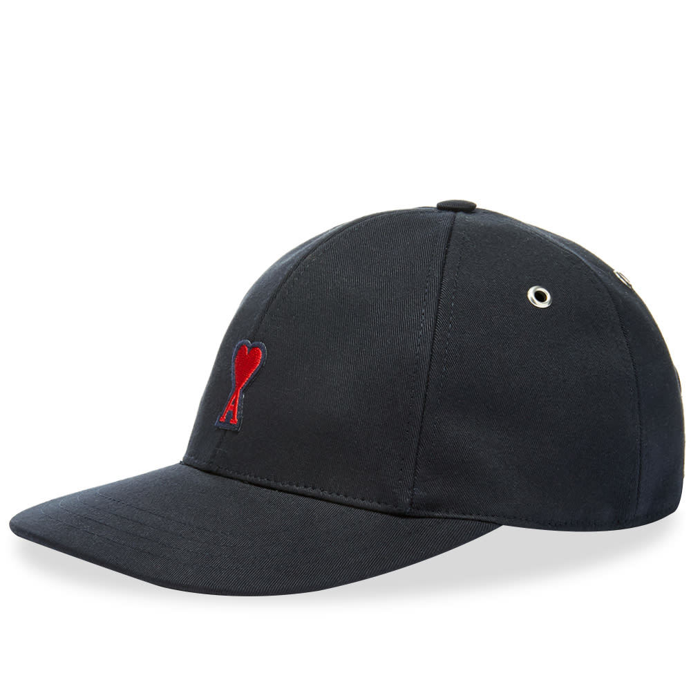 AMI Heart Logo Baseball Cap Navy AMI Alexandre Mattiussi