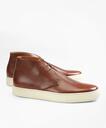 Brooks Brothers Men's 1818 Footwear Textured Leather Chukka Sneakers | Cognac