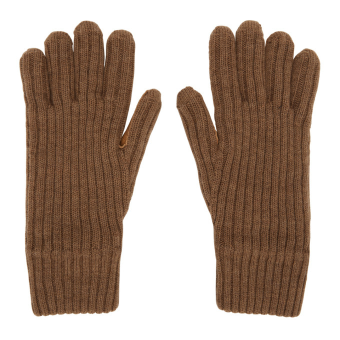Photo: Burberry Brown Cashmere Lined Gloves