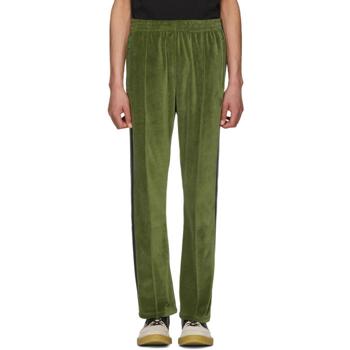 needles track pants green