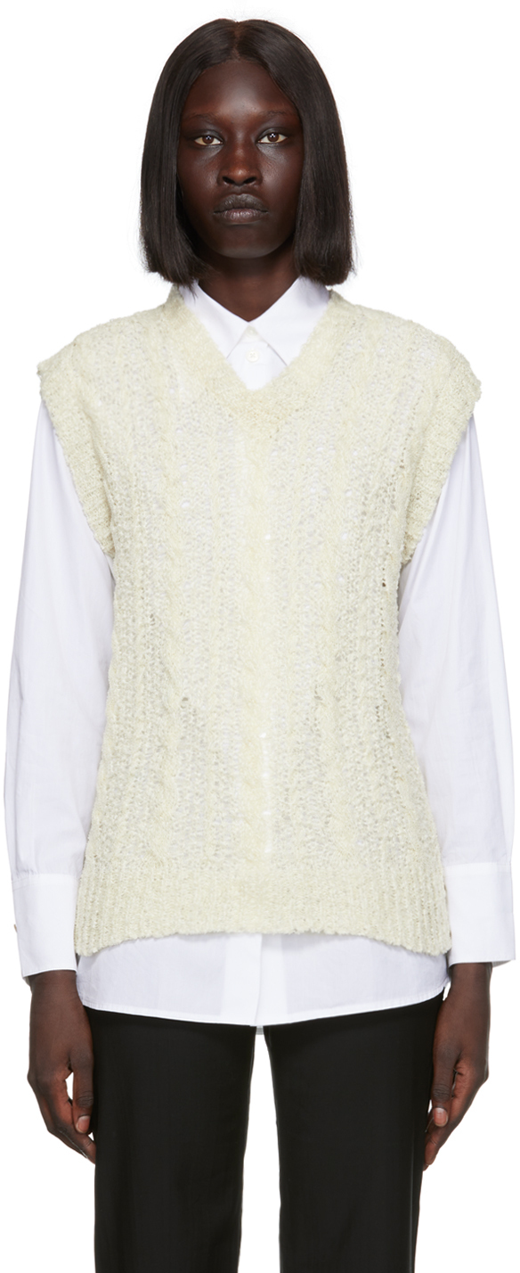 Our Legacy White Semi-Sheer Vest Our Legacy