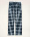 Brooks Brothers Men's Cotton Broadcloth Tartan Lounge Pants | Blue