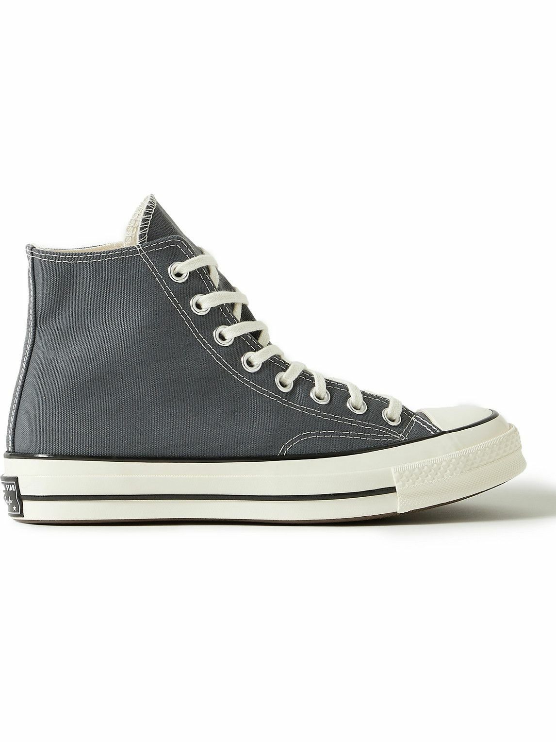 Photo: Converse - Chuck 70 Canvas High-Top Sneakers - Gray