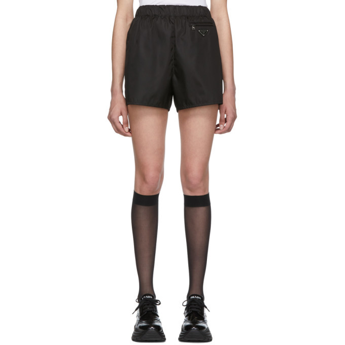 Prada Black Nylon Shorts Prada