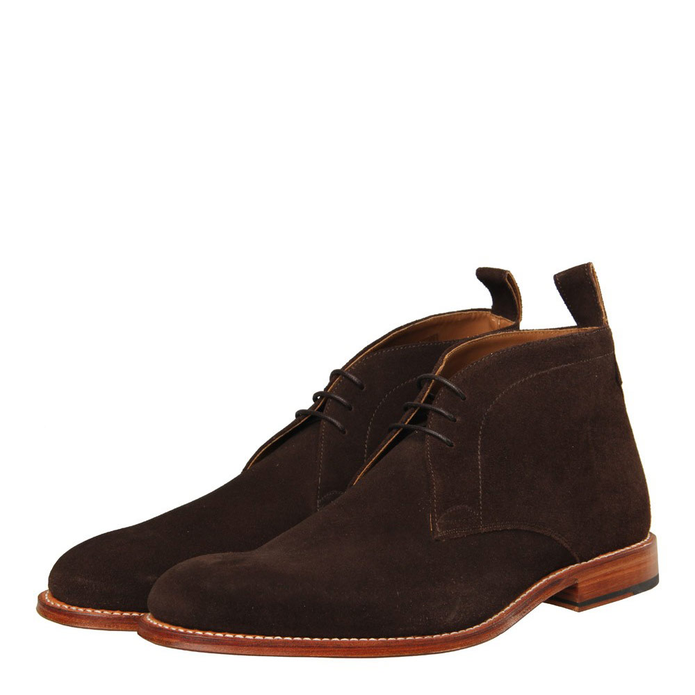 Boots - Marcus Chocolate Suede Grenson