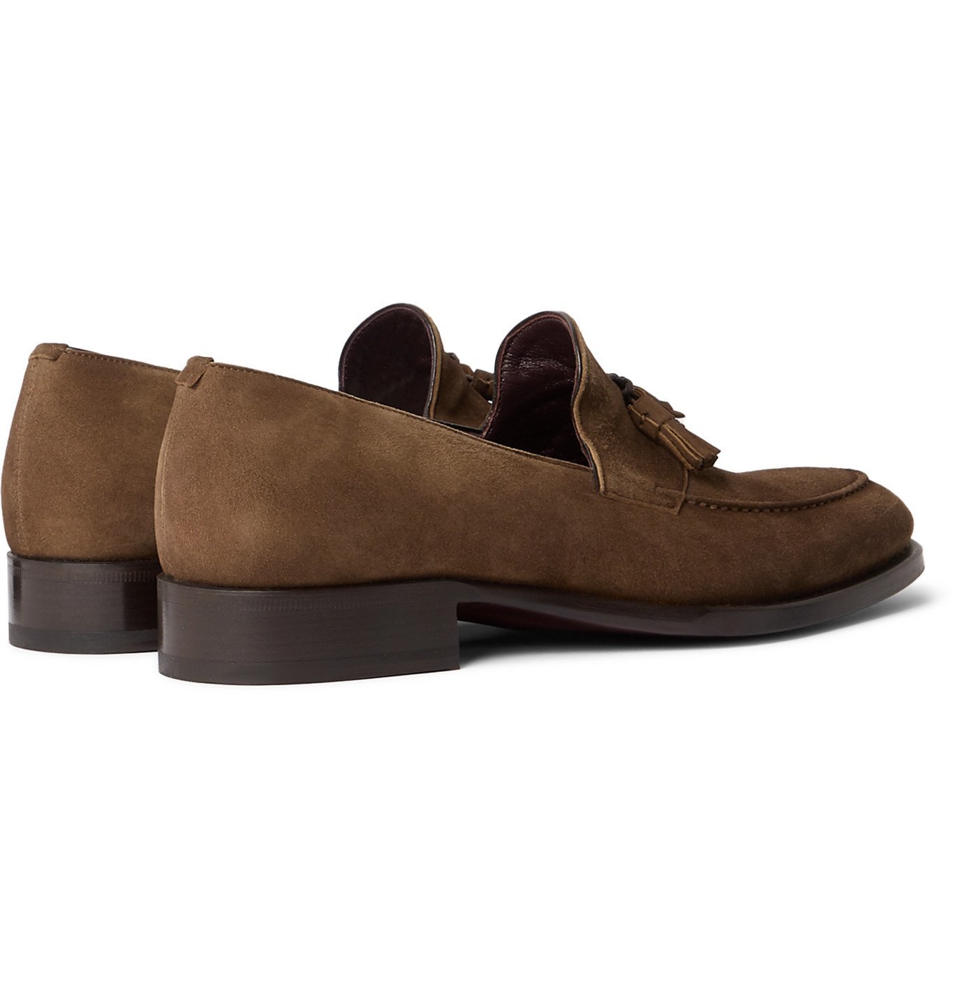 BRIONI - Aurland Suede Tasselled Loafers - Brown Brioni