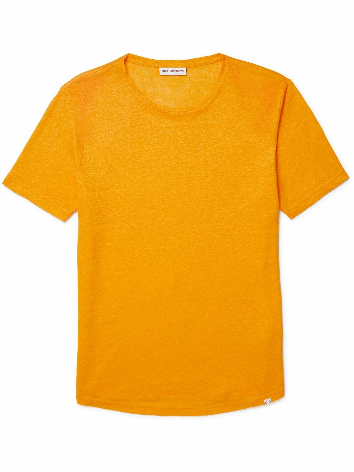 Orlebar Brown - OB-T Slim-Fit Linen-Jersey T-Shirt - Yellow Orlebar Brown