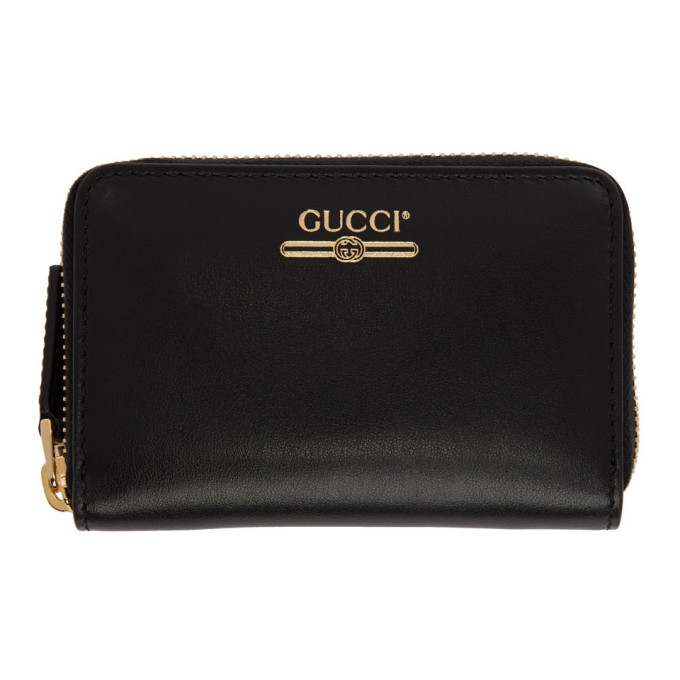 Gucci Black Zip Card Case Wallet Gucci