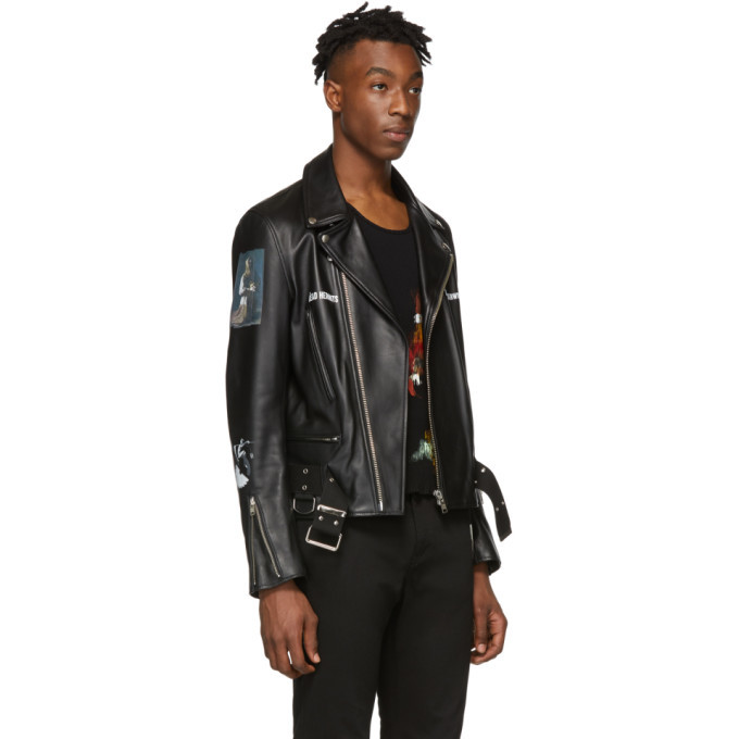 Undercover Black Leather Dead Hermits Jacket Undercover