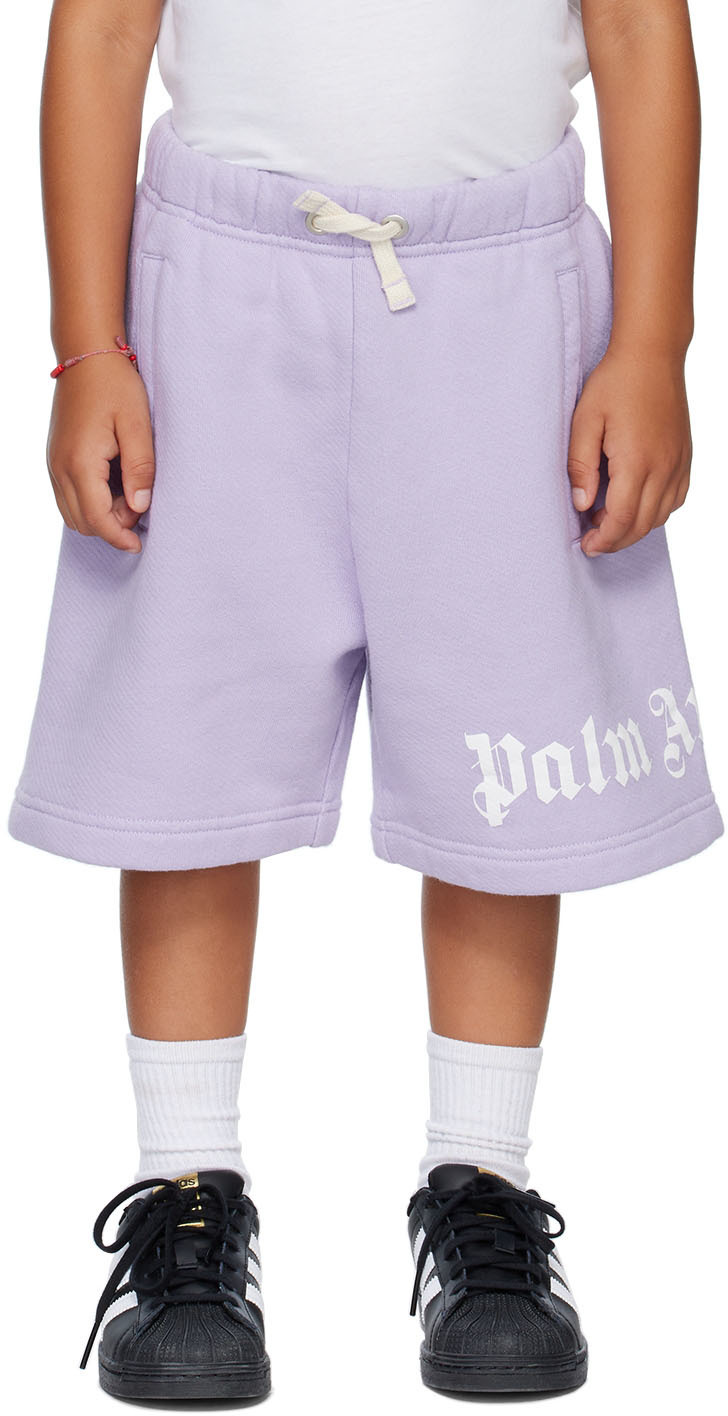 Palm Angels Baby Girls Shorts In Light Blue